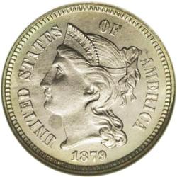 1879 3CN PR68 NGC. In addition to this specimen''s nea 