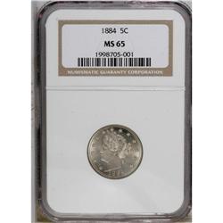 1884 5C MS65 NGC. As is often the case, pieces from th 