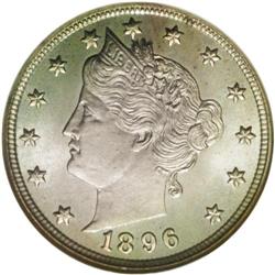 1896 5C MS66 NGC. The lower mintage 1896 has long been 