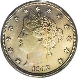 1912-S 5C MS64 PCGS. Somewhat softly struck but impecc 