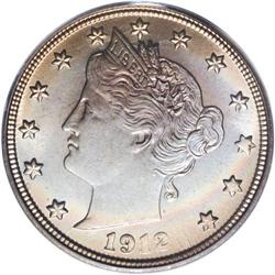 1912-S 5C MS65 PCGS. Beautifully toned in deep powder- 