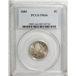 1885 5C PR66 PCGS. The key-date status of this issue'' 