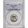 Image 1 : 1913 5C Type One MS67 PCGS. A stunning ice-blue Superb 