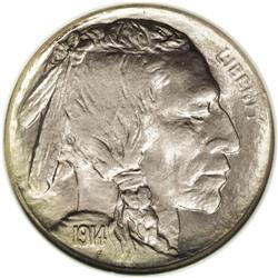 1914-D 5C MS66 NGC. A gorgeous mix of rose and powder- 