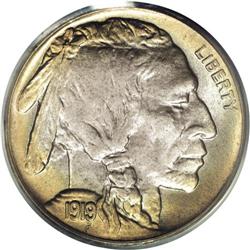 1919-D 5C MS65 PCGS. The 1919-D is one of the more cha 