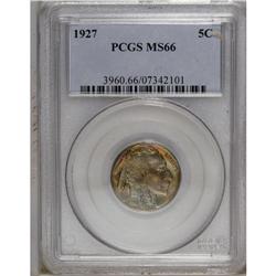 1927 5C MS66 PCGS. A nicely struck Premium Gem that ha 