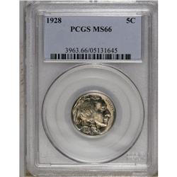 1928 5C MS66 PCGS. Nicely struck with lustrous surface 