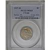 Image 3 : 1937-D 5C Three-Legged MS63 PCGS. Mottled peach-gold a 