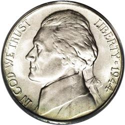 1944-P 5C MS67 Full Steps PCGS. Ex: Omaha Bank Hoard. 