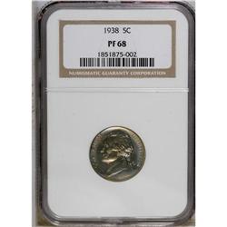 1938 5C PR68 NGC. A sharply struck and deeply reflecti 