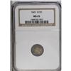 Image 1 : 1845 H10C MS65 NGC. A highly lustrous piece with deep 