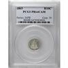 Image 1 : 1865 H10C PR64 Cameo PCGS. Light silver-gray patina in 