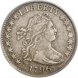 1796 10C XF45 PCGS. JR-5, R.5. Along with JR-3, JR-5 i 