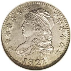 1821 10C Large Date MS64 NGC. Ex: Reed. JR-1, R.2. Lig 