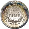 Image 2 : 1840 10C No Drapery MS68 S NGC. The With Stars Dimes 