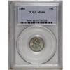 Image 1 : 1886 10C MS66 PCGS. An exceptionally lustrous piece th 