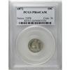 Image 1 : 1872 10C PR64 Cameo PCGS. Thin, hazy patina appears on 