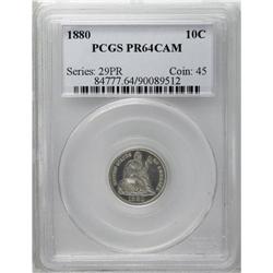 1880 10C PR64 Cameo PCGS. The mirrors have remarkable 