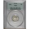 Image 1 : 1889 10C PR65 PCGS. Icy devices contrast with mirrored 