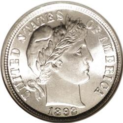 1892 10C MS67 NGC. A wonderful Superb Gem that looks a 