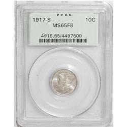 1917-S 10C MS65 Full Bands PCGS. This is a sharply def 