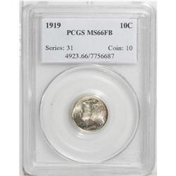 1919 10C MS66 Full Bands PCGS. This is an exceptional 