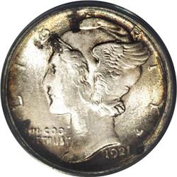 1921 10C MS64 Full Bands PCGS. The 1921 is one of the 