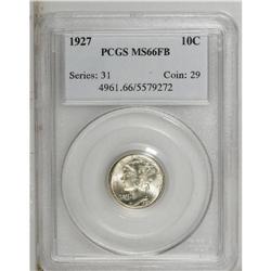 1927 10C MS66 Full Bands PCGS. Thick mint frost graces 