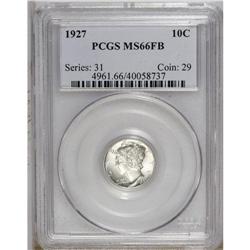 1927 10C MS66 Full Bands PCGS. Abundant mint frost dri 