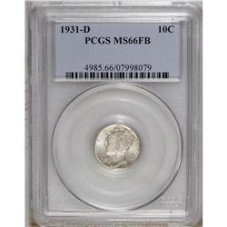 1931-D 10C MS66 Full Bands PCGS. Deep mint frost visit 