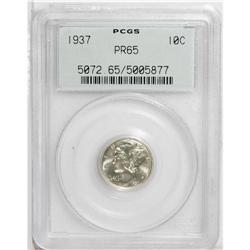 1937 10C PR65 PCGS. A moderately reflective Gem that h 
