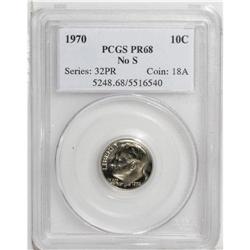 1970 10C Error No S PR68 PCGS. It is estimated that on 