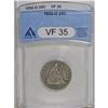Image 1 : 1852-O 25C VF35 ANACS. A Choice and moderately worn ex 