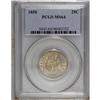 Image 1 : 1858 25C MS64 PCGS. Choice and solidly struck with ple 