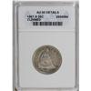 Image 1 : 1867-S 25C --Cleaned--ANACS. AU55 Details. An elusive p 