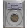 Image 3 : 1882 25C MS66 PCGS. Fully toned in waves of aquamarine 