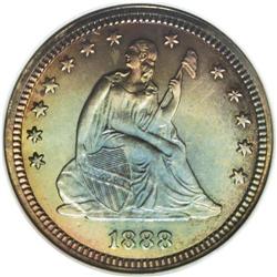 1888 25C PR67 NGC. Because of the limited mintage of P 