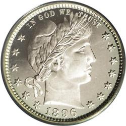 1896 25C PR67 Deep Cameo PCGS. As much as the Barber c 