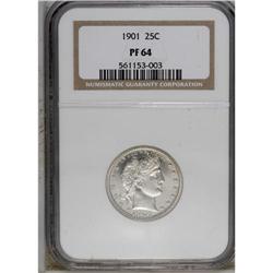1901 25C PR64 NGC. Choice, well-defined, and essential 