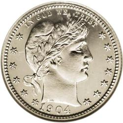 1904 25C PR67 NGC. Slightly better as a proof and rate 