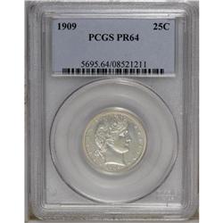 1909 25C PR64 PCGS. A touch of iridescence visits the 