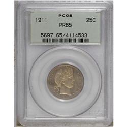 1911 25C PR65 PCGS. A boldly struck Gem with plenty of 