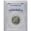 Image 3 : 1912 25C PR65 Cameo PCGS. A splash of amber-russet gra 