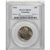 Image 3 : 1916 25C MS62 PCGS. Each side offers a light silver-go 