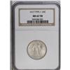 Image 3 : 1917 25C Type One MS67 Full Head NGC. Virtually full, 