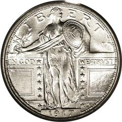 1917-S 25C Type One MS66 Full Head PCGS. A truly super 