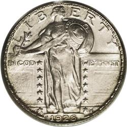 1926 25C MS66 Full Head PCGS. The 1926 is an underrate 