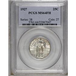 1927 25C MS64 Full Head PCGS. The obverse has powder-b 