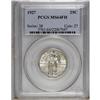 Image 1 : 1927 25C MS64 Full Head PCGS. The obverse has powder-b 
