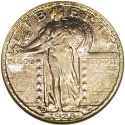 1928-S 25C MS67 Full Head NGC. This example is tied fo 